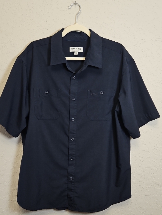 Orvis Other - Orvis Mens Blue Button Front Active Shirt Size XL